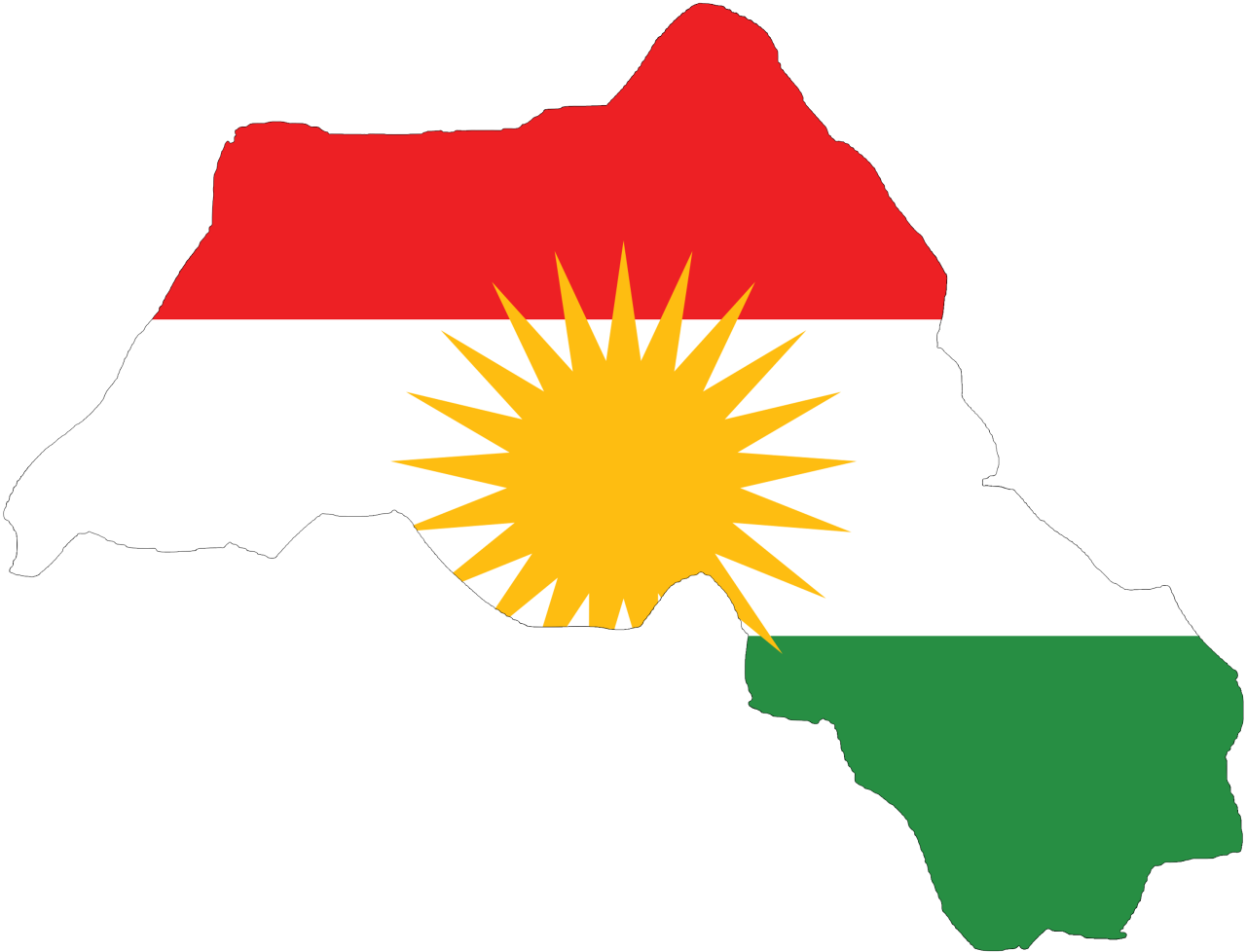 Kurdistan Map